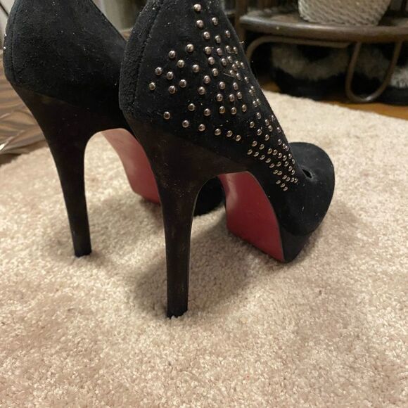 🌹Paris Hilton🌹 Vintage Rhinestone Studded Closed Toe Stiletto Heels - Picture 7 of 8
